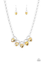 Load image into Gallery viewer, Paparazzi Necklaces HEART On Your Heels - Yellow