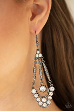 Load image into Gallery viewer, Paparazzi Earrings High-Ranking Radiance - Black
