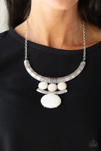 Load image into Gallery viewer, Paparazzi Necklaces Commander In CHIEFETTE - White