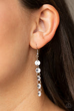 Load image into Gallery viewer, Pre Order Paparazzi Earrings Trickle-Down Effect - White