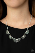 Load image into Gallery viewer, Paparazzi Necklaces Fanned Out Fashion - Silver