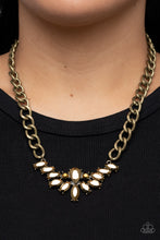 Load image into Gallery viewer, Come at Me - Brass necklace