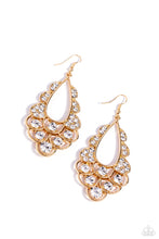 Load image into Gallery viewer, Paparazzi Earrings Majestic Masquerade - Gold Coming Soon
