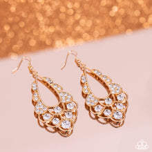 Load image into Gallery viewer, Paparazzi Earrings Majestic Masquerade - Gold Coming Soon