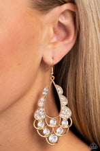 Load image into Gallery viewer, Paparazzi Earrings Majestic Masquerade - Gold Coming Soon