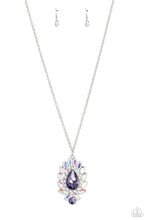Load image into Gallery viewer, Over the TEARDROP - Purple NECKLACE