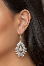 Load image into Gallery viewer, Pre Order Paparazzi Earrings Boss Brilliance - White