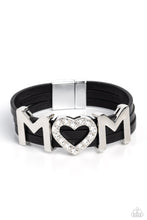 Load image into Gallery viewer, Heart of Mom - Black BRACELET