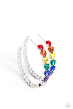 Load image into Gallery viewer, Paparazzi Earrings Hypnotic Heart Attack - Multi Coming Soon