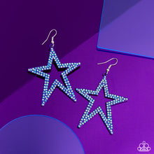 Load image into Gallery viewer, Paparazzi Earrings Rockstar Energy - Purple Coming Soon