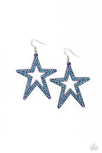 Load image into Gallery viewer, Paparazzi Earrings Rockstar Energy - Purple Coming Soon