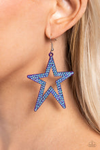 Load image into Gallery viewer, Paparazzi Earrings Rockstar Energy - Purple Coming Soon