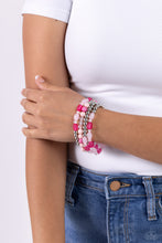 Load image into Gallery viewer, Paparazzi Bracelets Glassy Gait - Pink