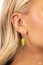 Load image into Gallery viewer, Paparazzi Earrings Lightning Limit - Green Coming Soon