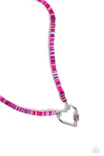 Load image into Gallery viewer, Paparazzi Necklace Clearly Carabiner - Red Coming Soon