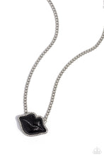 Load image into Gallery viewer, Paparazzi Necklaces Lip Locked - Black Coming Soon