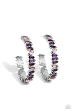Load image into Gallery viewer, Paparazzi Earrings Effortless Emeralds - Purple Coming Soon