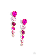 Load image into Gallery viewer, Paparazzi Earrings Cascading Casanova - Pink Coming Soon