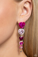 Load image into Gallery viewer, Paparazzi Earrings Cascading Casanova - Pink Coming Soon