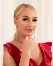 Load image into Gallery viewer, Paparazzi Earrings Fiercely Free-Falling - White Coming Soon