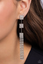 Load image into Gallery viewer, Paparazzi Earrings Fiercely Free-Falling - White Coming Soon