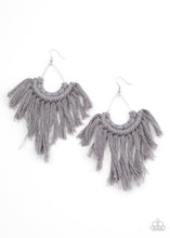 Load image into Gallery viewer, Paparazzi Earrings anna Piece Of MACRAME? - Silver