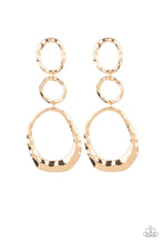 Load image into Gallery viewer, Paparazzi Earrings 1 Radically Rippled - Gold