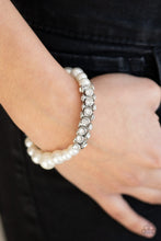 Load image into Gallery viewer, Paparazzi Bracelets Traffic-Stopping Sparkle - White