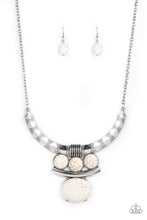 Load image into Gallery viewer, Paparazzi Necklaces Commander In CHIEFETTE - White