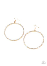 Load image into Gallery viewer, Paparazzi Earrings Wide Curves Ahead - Gold