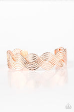 Load image into Gallery viewer, Paparazzi Bracelets Braided Brilliance - Rose Gold