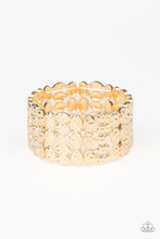 Load image into Gallery viewer, Paparazzi Bracelets 0 Tectonic Texture - Gold