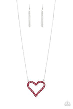 Load image into Gallery viewer, Paparazzi Necklaces Pull Some HEART-strings - Red