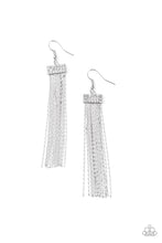 Load image into Gallery viewer, Paparazzi Earrings Twinkling Tapestry - White