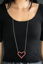 Load image into Gallery viewer, Paparazzi Necklaces Pull Some HEART-strings - Red