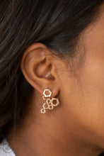 Load image into Gallery viewer, Paparazzi Earrings Six-Sided Shimmer - Gold
