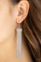 Load image into Gallery viewer, Paparazzi Earrings Twinkling Tapestry - White