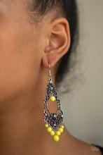 Load image into Gallery viewer, Paparazzi Earrings Colorfully Cabaret - Yellow