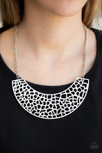 Load image into Gallery viewer, Paparazzi Necklaces Powerful Prowl - White
