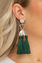 Load image into Gallery viewer, Paparazzi Earrings Tassel Trippin - Green