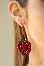 Load image into Gallery viewer, Paparazzi Earrings The Lioness' Den Red Earrings