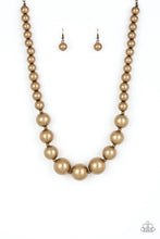 Load image into Gallery viewer, Paparazzi Necklaces Living Up To Reputation - Brass