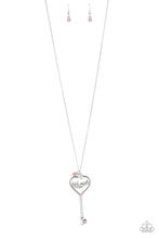 Load image into Gallery viewer, Paparazzi Necklaces The Key To Moms Heart - Pink