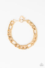 Load image into Gallery viewer, Paparazzi Bracelets Home Team - Gold Mens