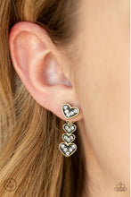Load image into Gallery viewer, Paparazzi Earrings Heartthrob Twinkle - Brass