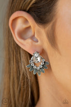 Load image into Gallery viewer, Paparazzi Earrings Crystal Canopy - White