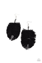 Load image into Gallery viewer, Paparazzi Earrings Hanging by a Thread - Black