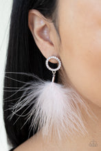Load image into Gallery viewer, Paparazzi Earrings BOA Down - White