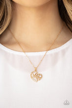 Load image into Gallery viewer, paparazzi necklace Mom Moments - gold