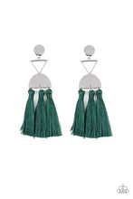 Load image into Gallery viewer, Paparazzi Earrings Tassel Trippin - Green